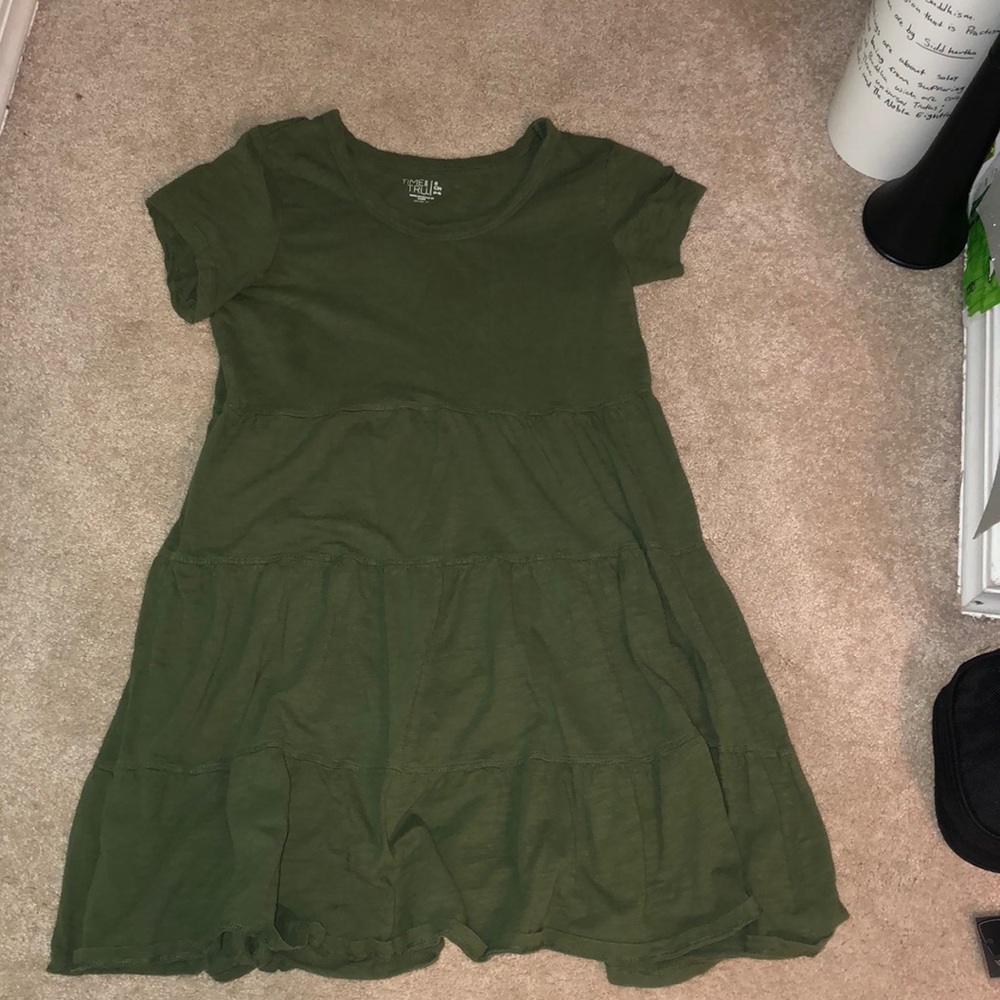 Camo green dress for girls